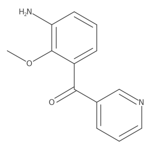 Methanone, (3-amino-2-methoxyphenyl)-3-pyridinyl- Structure