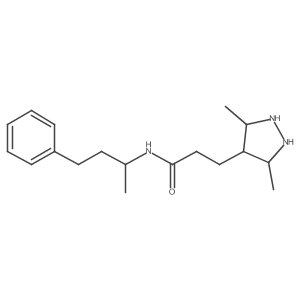 3-(3,5-dimethylpyrazolidin-4-yl)-N-(4-phenylbutan-2-yl)propanamide Structure