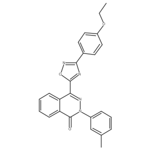 4-[3-(4-ethoxyphenyl)-1,2,4-oxadiazol-5-yl]-2-(3-methylphenyl)phthalazin-1(2H)-one结构式