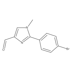 2-(4-Bromophenyl)-1-methyl-1H-imidazole-4-carboxaldehyde Structure