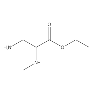 Ethyl 3-amino-2-(methylamino)propanoate结构式