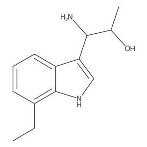 1h-Indole-3-ethanol,b-amino-7-ethyl-a-methyl- Structure