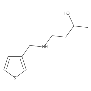 4-((Thiophen-3-ylmethyl)amino)butan-2-ol结构式