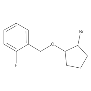 1-([(2-Bromocyclopentyl)oxy]methyl)-2-fluorobenzene Structure