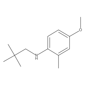 N-(2,2-dimethylpropyl)-4-methoxy-2-methylaniline Structure