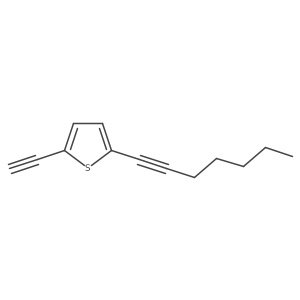 2-Ethynyl-5-hept-1-ynylthiophene Structure