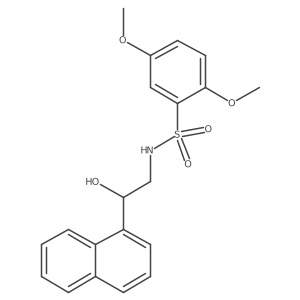N-(2-hydroxy-2-(naphthalen-1-yl)ethyl)-2,5-dimethoxybenzenesulfonamide结构式