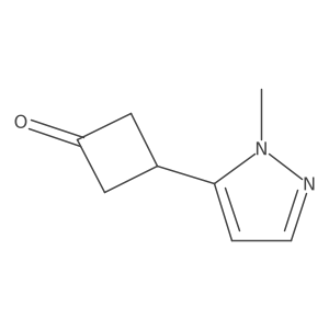 3-(1-Methyl-1H-pyrazol-5-yl)cyclobutanone Structure