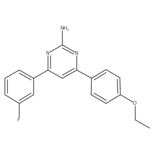 4-(4-Ethoxyphenyl)-6-(3-fluorophenyl)pyrimidin-2-amine Structure