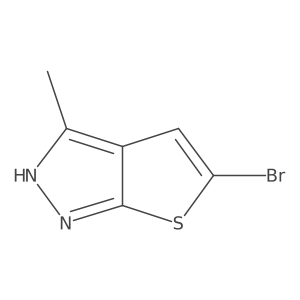 5-bromo-3-methyl-1H-thieno[2,3-c]pyrazole结构式