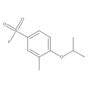 3-Methyl-4-(propan-2-yloxy)benzene-1-sulfonyl fluoride Structure