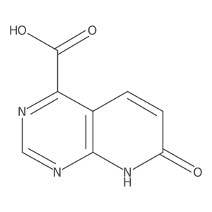 Pyrido[2,3-D]pyrimidine-4-carboxylic acid, 7,8-dihydro-7-oxo- Structure