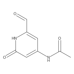 N-(2-Formyl-6-hydroxypyridin-4-YL)acetamide结构式