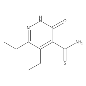 5,6-Diethyl-3-oxo-2,3-dihydropyridazine-4-carbothioamide Structure