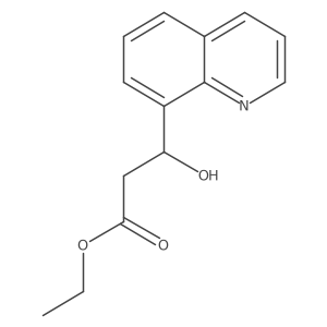 Ethyl 3-Hydroxy-3-(8-quinolyl)propanoate结构式