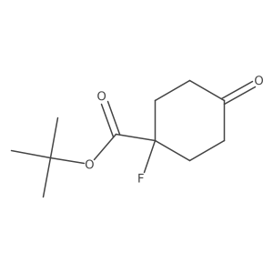 Tert-butyl 1-fluoro-4-oxocyclohexane-1-carboxylate Structure