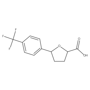 5-[4-(Trifluoromethyl)phenyl]oxolane-2-carboxylic acid Structure