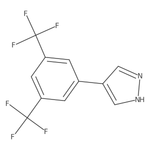 4-[3,5-bis(trifluoromethyl)phenyl]-1H-pyrazole Structure