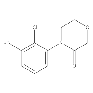 4-(3-Bromo-2-chloro-phenyl)-morpholin-3-one Structure