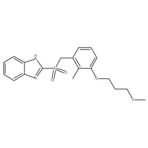 1H-Benzimidazole, 2-[[[3-(3-methoxypropoxy)-2-methylphenyl]methyl]sulfonyl]- Structure