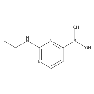 [2-(Ethylamino)pyrimidin-4-yl]boronic acid结构式