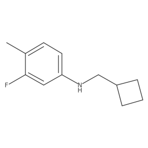 N-(cyclobutylmethyl)-3-fluoro-4-methylaniline结构式