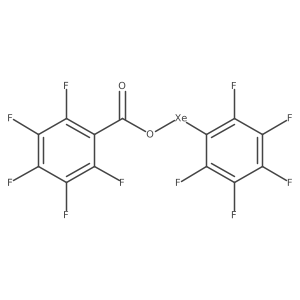 Xenon, (pentafluorobenzoato-O)(pentafluorophenyl)- Structure