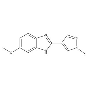 6-methoxy-2-(1-methyl-1H-pyrazol-4-yl)-1H-1,3-benzodiazole结构式