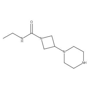 n-Ethyl-3-(piperazin-1-yl)azetidine-1-carboxamide Structure