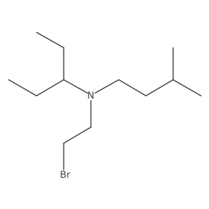 3-Pentanamine, N-(2-bromoethyl)-N-(3-methylbutyl)-结构式