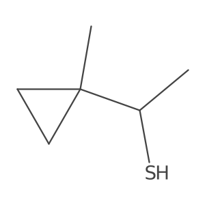 1-(1-Methylcyclopropyl)ethane-1-thiol结构式