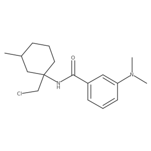 Benzamide, N-[1-(chloromethyl)-3-methylcyclohexyl]-3-(dimethylamino)- Structure