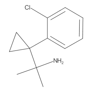 2-[1-(2-Chlorophenyl)cyclopropyl]propan-2-amine Structure