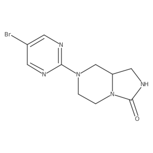 7-(5-Bromo-2-pyrimidinyl)hexahydro-imidazo[1,5-a]pyrazin-3(2h)-one结构式