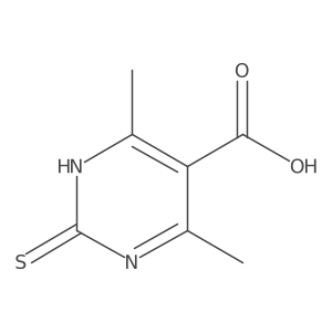 4,6-Dimethyl-2-thioxo-1,2-dihydropyrimidine-5-carboxylic acid Structure