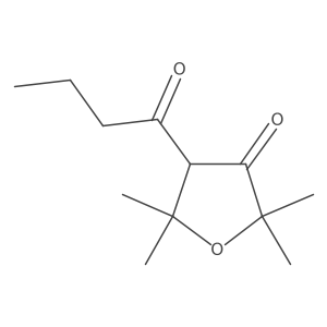 4-Butanoyl-2,2,5,5-tetramethyloxolan-3-one Structure