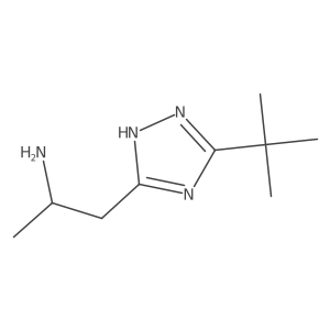 1-(3-tert-butyl-1H-1,2,4-triazol-5-yl)propan-2-amine结构式