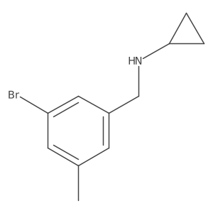 N-[(3-bromo-5-methylphenyl)methyl]cyclopropanamine结构式