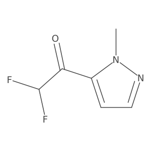 2,2-difluoro-1-(1-methyl-1H-pyrazol-5-yl)ethan-1-one Structure