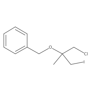 {[(1-Chloro-3-iodo-2-methylpropan-2-yl)oxy]methyl}benzene Structure
