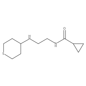 N-{2-[(thian-4-yl)amino]ethyl}cyclopropanecarboxamide结构式