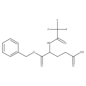 N-Trifluoroacetyl-L-glutamic acid-mono-benzyl ester结构式