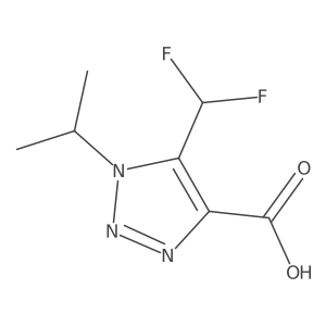 5-(Difluoromethyl)-1-(propan-2-yl)-1H-1,2,3-triazole-4-carboxylic acid Structure