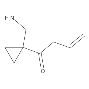 1-[1-(Aminomethyl)cyclopropyl]but-3-en-1-one Structure