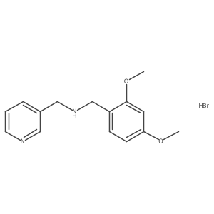 (2,4-Dimethoxybenzyl)(3-pyridinylmethyl)amine hydrobromide Structure