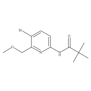 N-(5-bromo-6-(methoxymethyl)pyridin-2-yl)pivalamide Structure