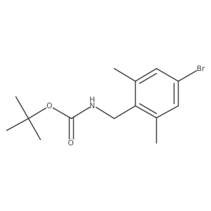 tert-Butyl (4-bromo-2,6-dimethylbenzyl)carbamate结构式