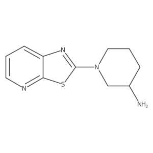 1-(Thiazolo[5,4-b]pyridin-2-yl)piperidin-3-amine Structure