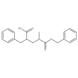 2-Benzyl-3-(((benzyloxy)carbonyl)(methyl)amino)propanoic acid Structure