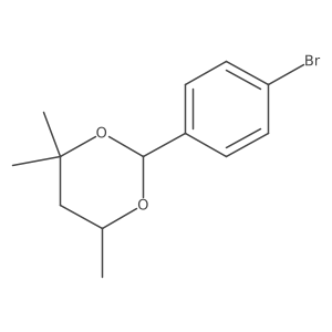 2-(4-Bromophenyl)-4,4,6-trimethyl-1,3-dioxane Structure
